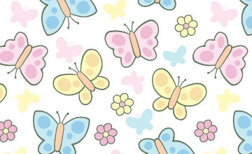 Cute Cartoon Butterfly Wallpapers