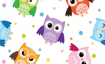 Cute Cartoon Owl Desktop Wallpapers
