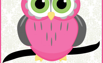 Cute Cartoon Owl Wallpaper