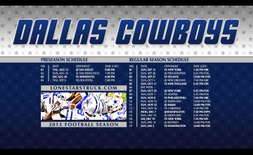Dallas Cowboys Schedule 2015