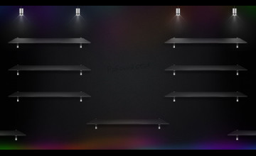 Dark Desktop Shelf Wallpapers