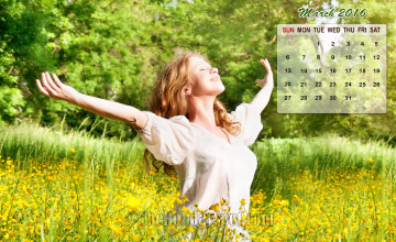 Desktop Calendar March 2016