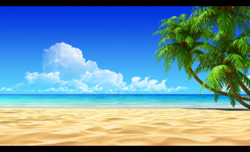 Desktop 1366x768 Tropical Beach