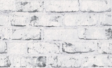Distressed White Brick Wallpapers