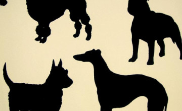 Dog Silhouette Wallpaper