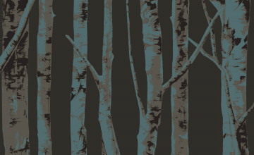 Eco Chic Birch Tree Wallpaper