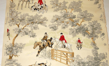 English Hunt Scene Wallpaper
