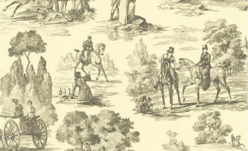 Equestrian Toile Wallpapers