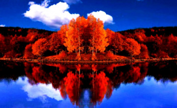Fall Colors Reflection Wallpapers