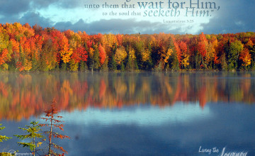 Fall Wallpaper with Scripture Verses