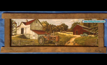 Farm Scene Wallpaper Border