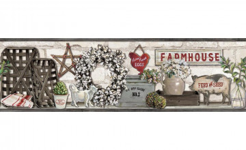 Farmhouse Wallpaper Border