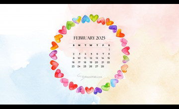 February 2025 Calendar Wallpapers