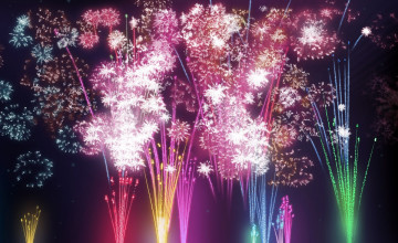 Fireworks New Year Wallpaper