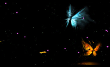 Free Animated Butterflies Desktop Wallpaper