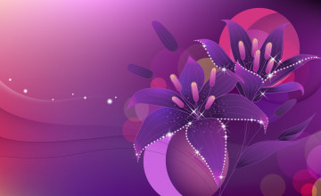Free Purple Flower Wallpaper