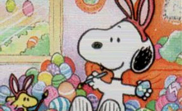Free Snoopy Easter Wallpaper