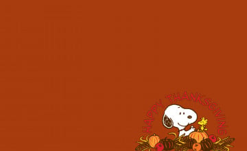 Free Snoopy Thanksgiving Wallpaper