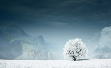 Free Snowy Landscape Wallpaper Widescreen