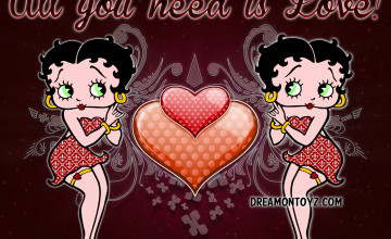 Free Valentine Wallpapers Betty Boop