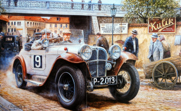Free Vintage Race Car Wallpaper