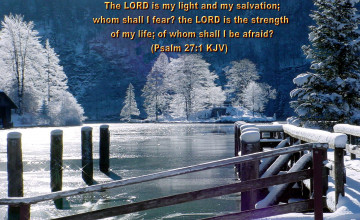Free Winter Wallpaper with Scripture