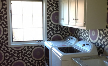 Fun Wallpaper for Laundry Room