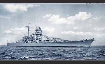 German Ship Bismarck Wallpaper