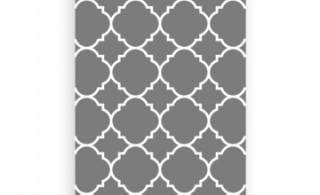 Gray Quatrefoil Wallpapers