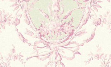 Green and Pink Toile Wallpapers
