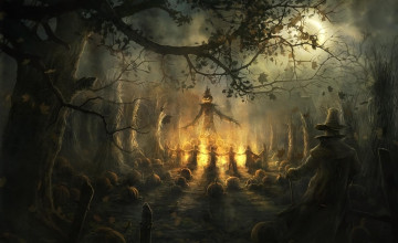 Halloween Scarecrow Wallpaper