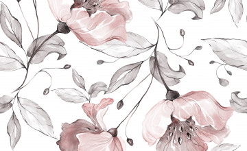 Hand Drawn Floral Wallpapers