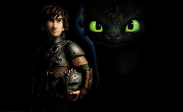 Hiccup and Toothless Wallpaper
