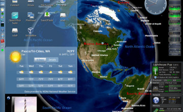 Interactive Weather Desktop Wallpapers