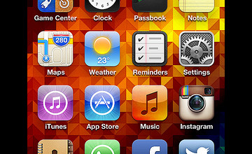 iPhone 5 Home Screen Wallpaper