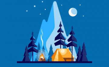 Kawaii Camping Wallpapers