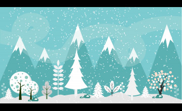 Kawaii Christmas Landscape Wallpapers