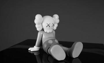 Kaws Black and White Wallpapers