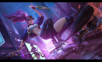 KDA Akali 4K Wallpapers