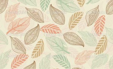 Large Leaf Pattern Wallpaper