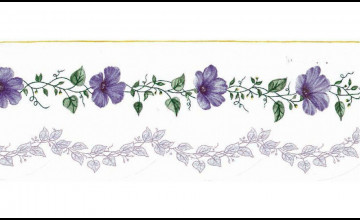 Lavender Wallpaper Border