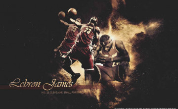 LeBron James Dunk Cavs