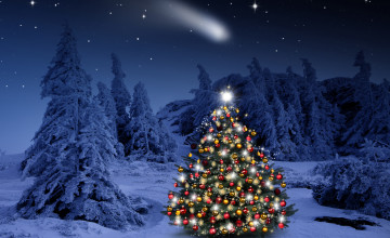 Lighted Christmas Tree Wallpapers