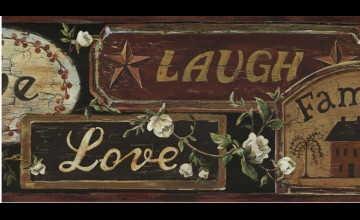 Live Love Laugh Wallpaper Border
