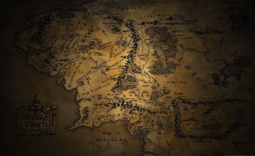 Map Of Middle Earth Wallpaper