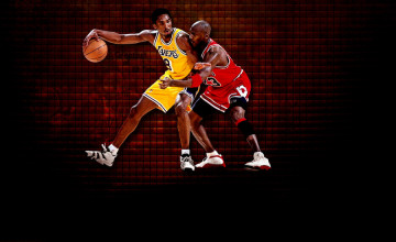 Michael Jordan and Kobe