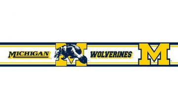 Michigan Wolverines Wallpaper Border
