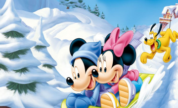 Mickey and Minnie Winter Wallpapers