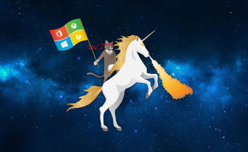 Microsoft Unicorn Wallpaper