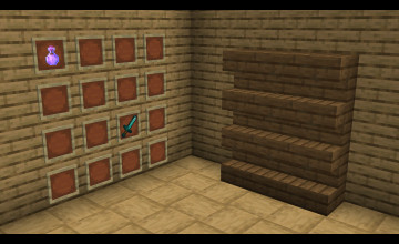 Minecraft Shelf Wallpapers